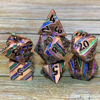 Celestial Fortress Metal Dice Set