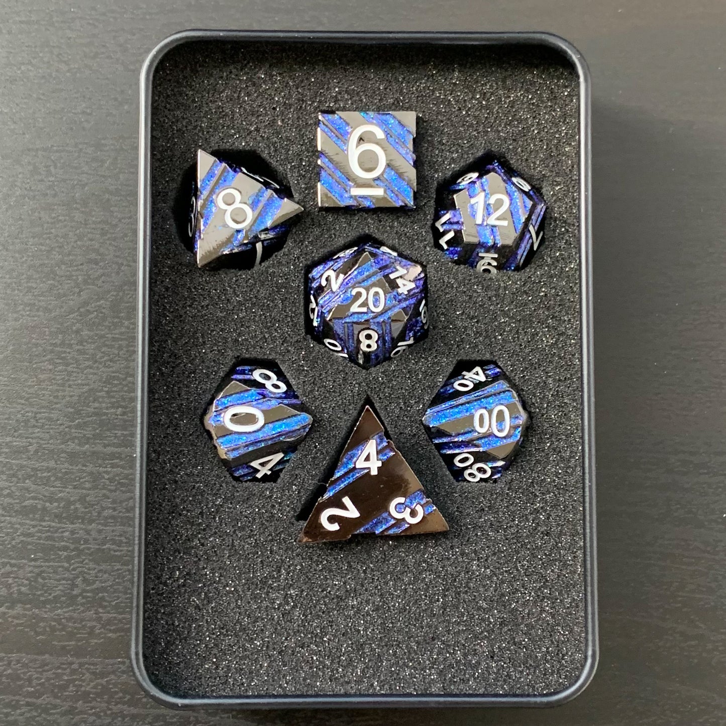 Dark Fortress Metal Dice Set