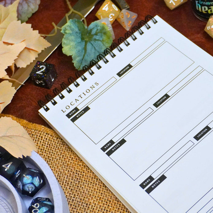 Adventure Log Session Notes Journal