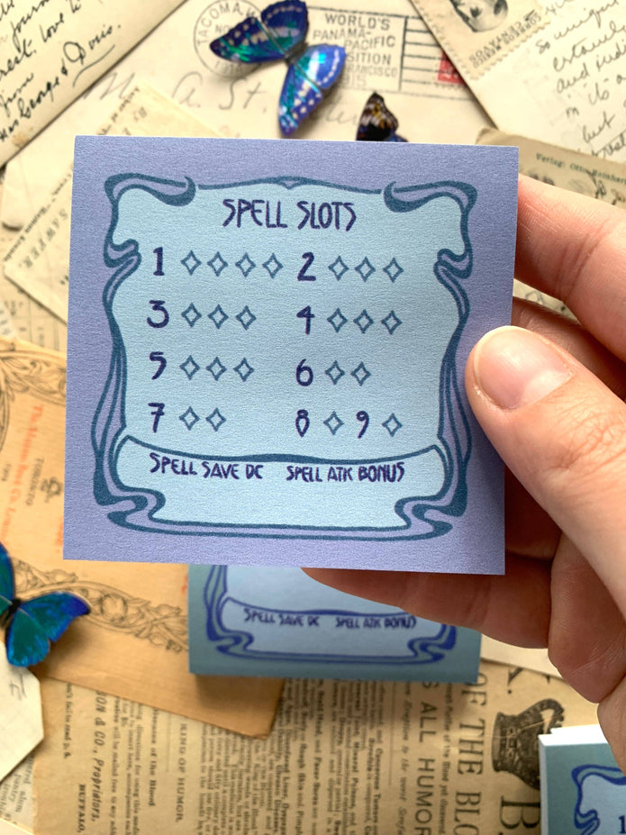 Spell Slot Sticky Notes