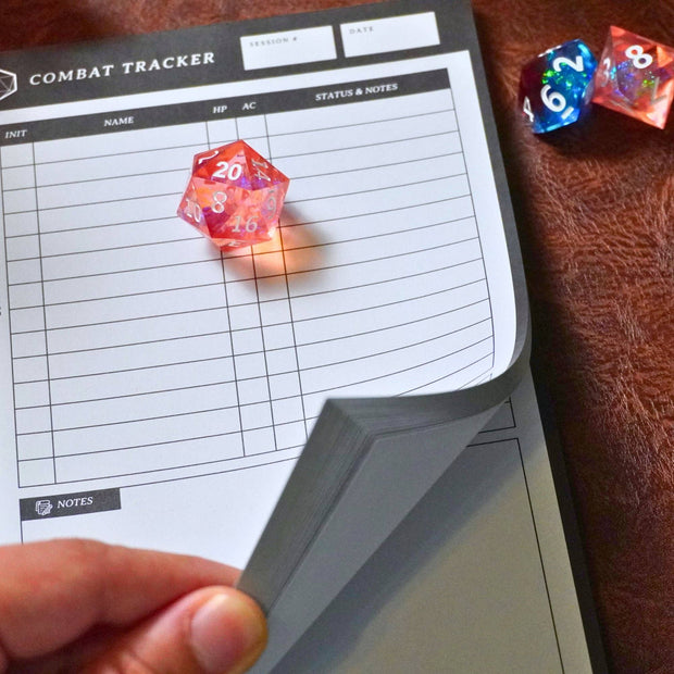 Combat Tracker Initiative Notepad