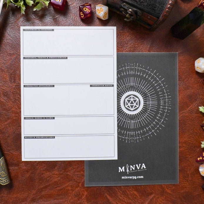Mini 5e DnD Character Sheets