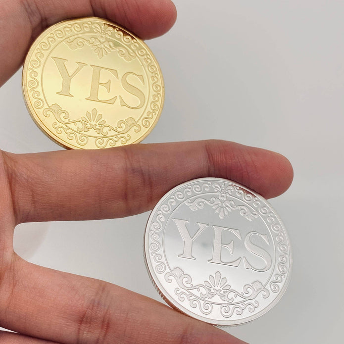 3D Relief YES/NO Decision Coin