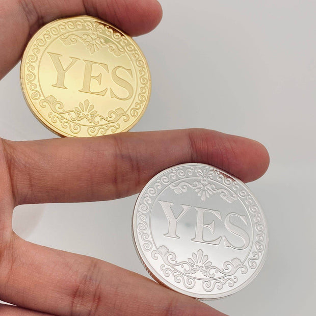 3D Relief YES/NO Decision Coin
