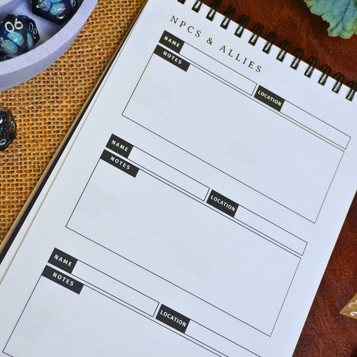 Adventure Log Session Notes Journal