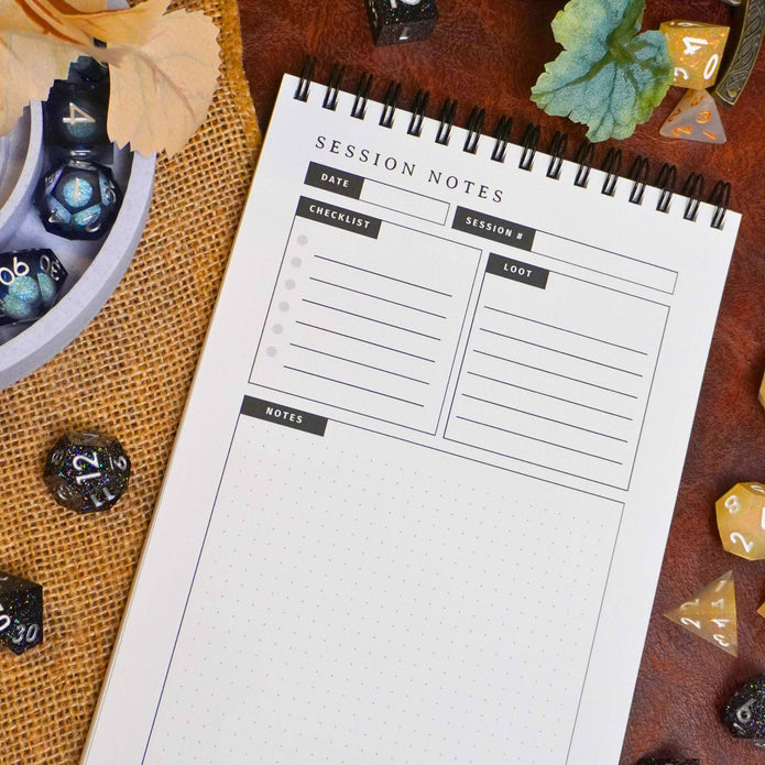 Adventure Log Session Notes Journal