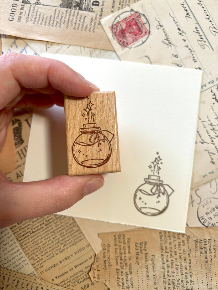 Potion Bottle Rubber Stamp