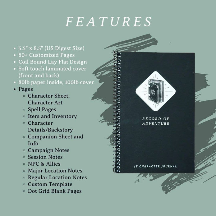 Record of Adventure 5e Character Journal