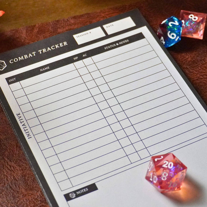Combat Tracker Initiative Notepad