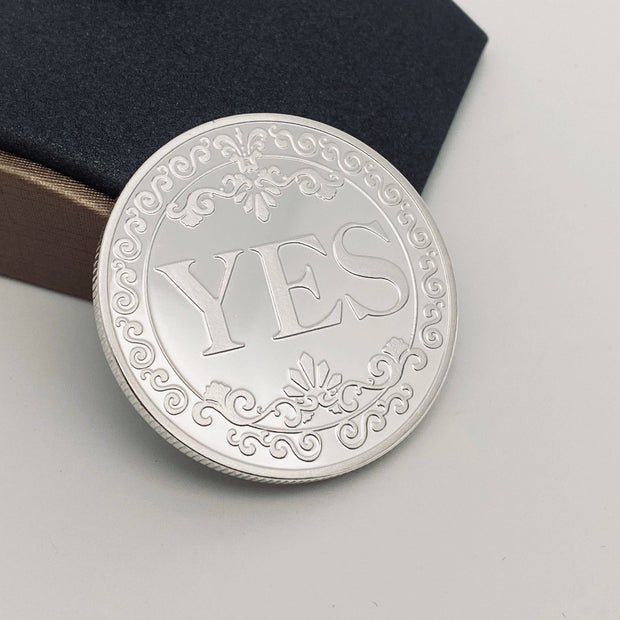 3D Relief YES/NO Decision Coin