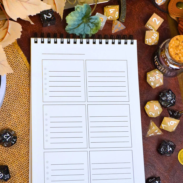 Adventure Log Session Notes Journal