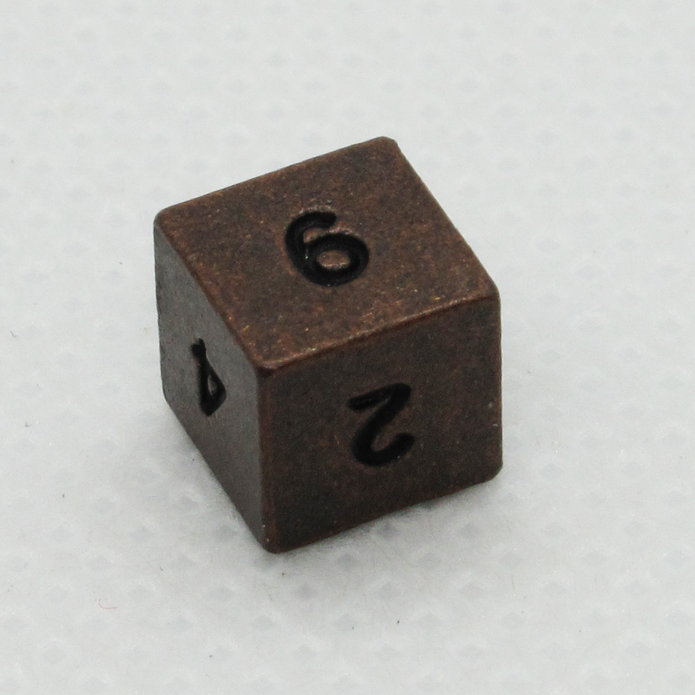 Antique Bronze Metal Micro D6