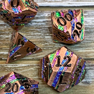 Celestial Fortress Metal Dice Set