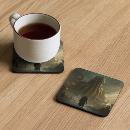 Looming Cthulu Cork-back Coaster