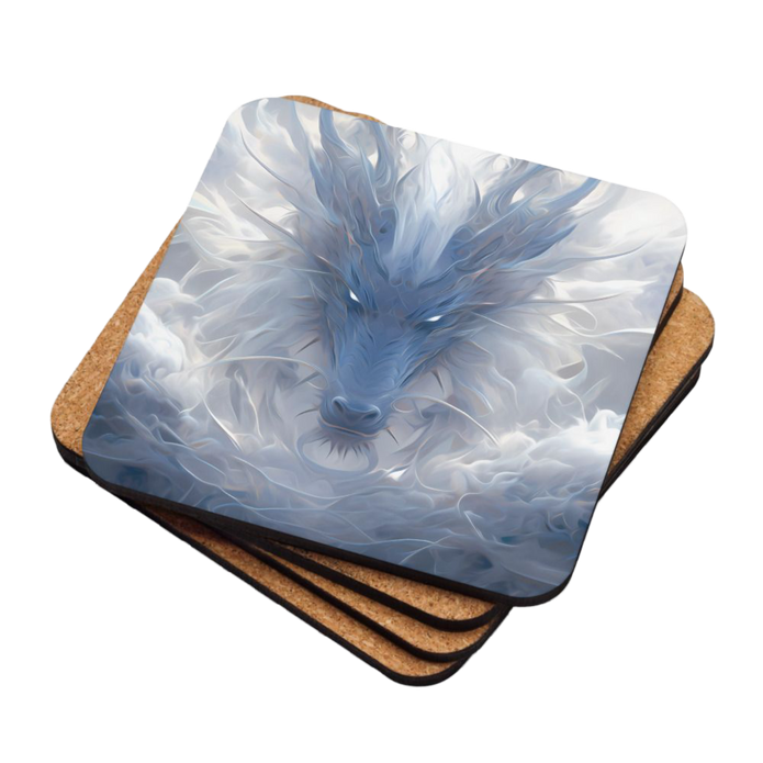 Misty Dragon Coaster Set — 4-Pack Coasters