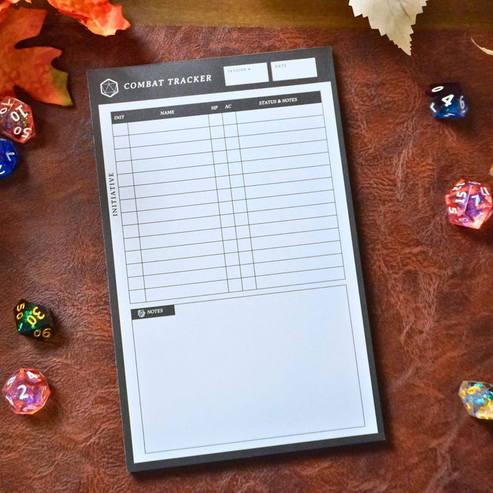 Combat Tracker Initiative Notepad