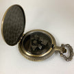 Gold Steampunk Style Pocket Watch Shell with Metal Micro Dice Set