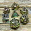 Mini Iridescent Rainbow Metal Dice Set