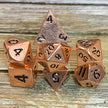 Mini Rose Gold Metal Dice Set