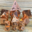 Mini Rose Gold Metal Dice Set