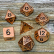 Mini Rose Gold Metal Dice Set