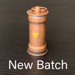 Steampunk Heart Vial with Metal Micro Dice Set