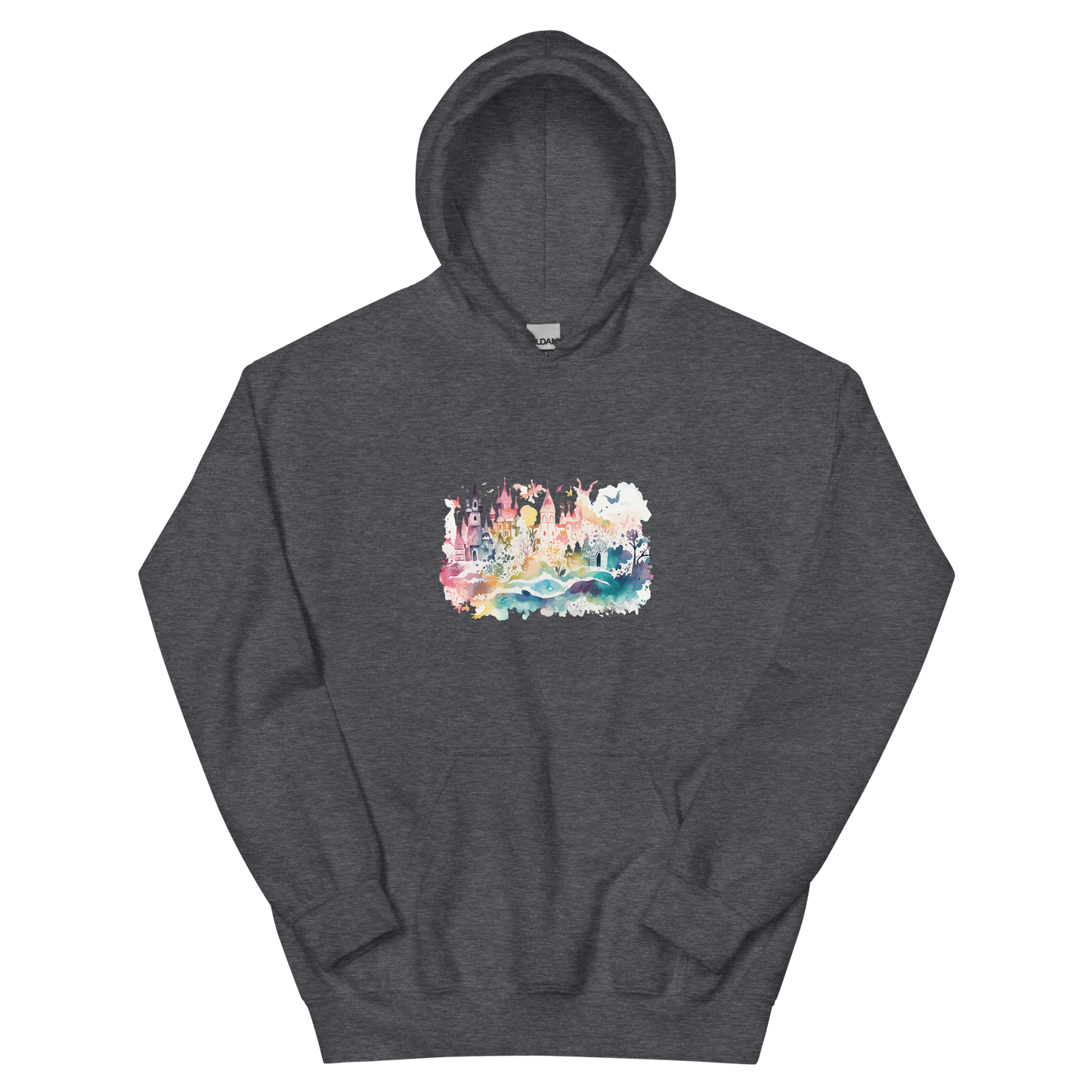Watercolor Castle Unisex Hoodie