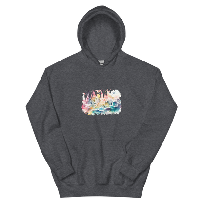 Watercolor Castle Unisex Hoodie