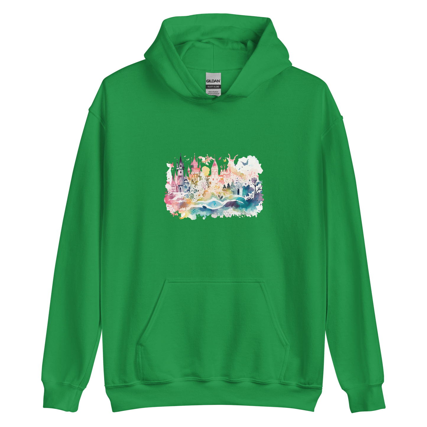 Watercolor Castle Unisex Hoodie