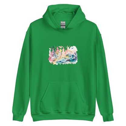 Watercolor Castle Unisex Hoodie