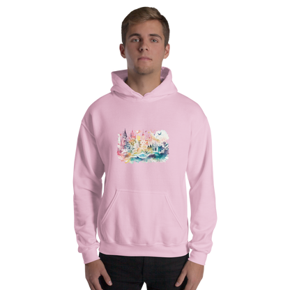 Watercolor Castle Unisex Hoodie