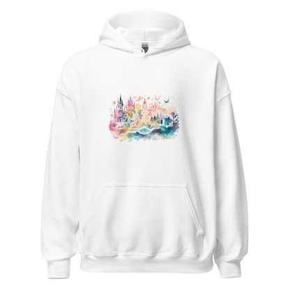 Watercolor Castle Unisex Hoodie